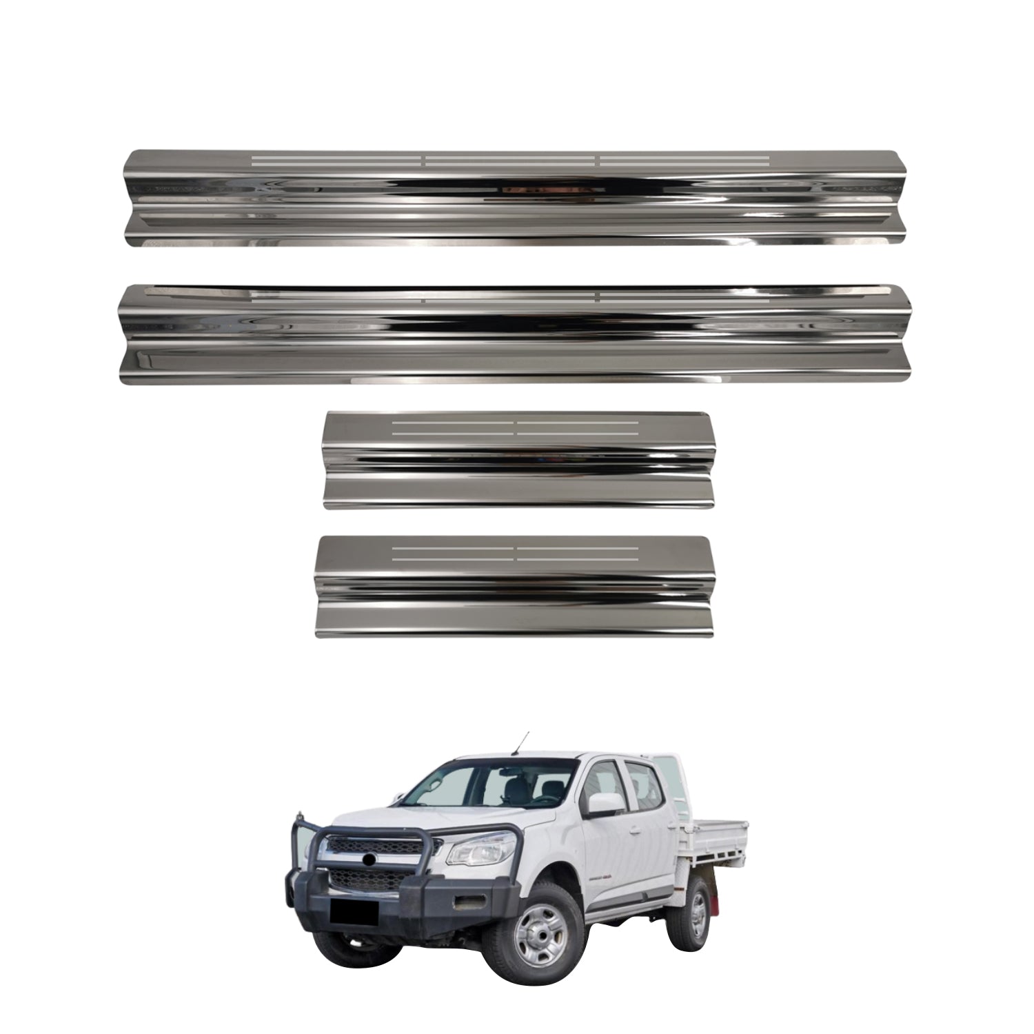 Stainless Door Sill Protector for Holden Colorado RG Dual Cab 2012-2020