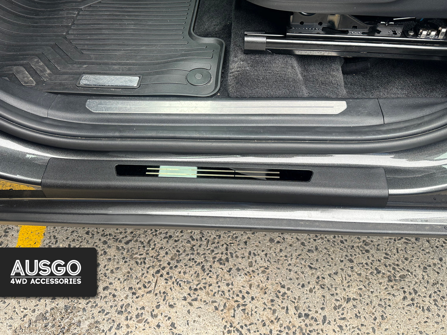 7D Floor Mats + Black Door Sill Protector for KIA Tasman 2025-Onwards