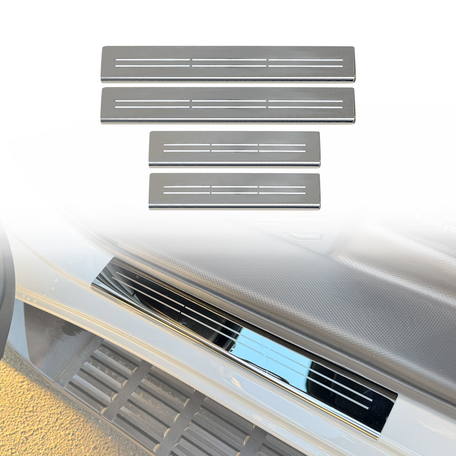 Stainless Door Sill Protector for Nissan Navara D27 Dual Cab 2026-Onwards