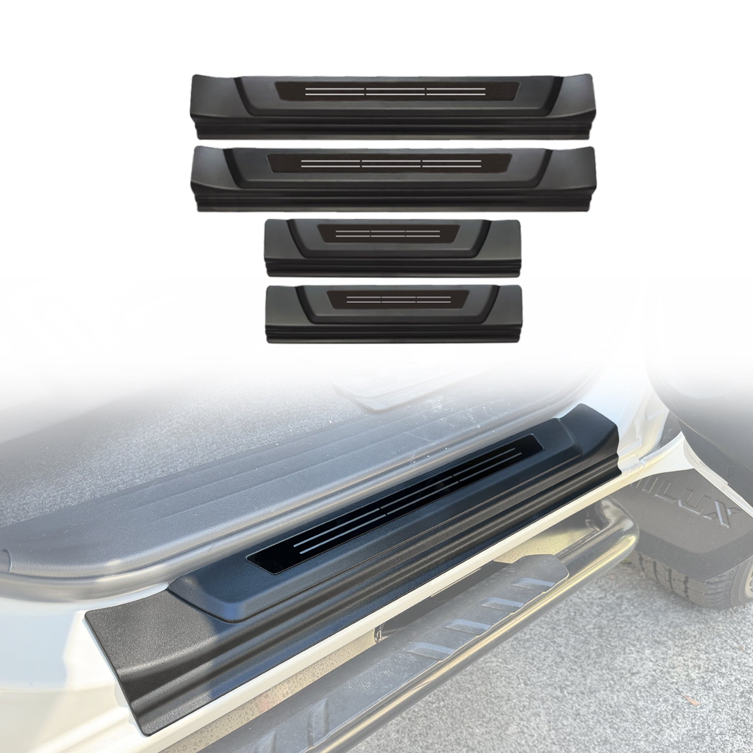 ABS Door Sill Protector for Toyota Hilux Dual Cab 2025-Onwards