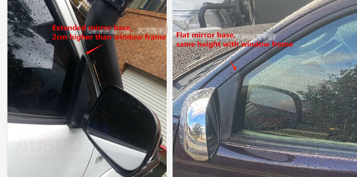 Luxury Weather Shields + Bonnet Protector for Mitsubishi Triton Single Cab 2006-2015 with Extended Mirror