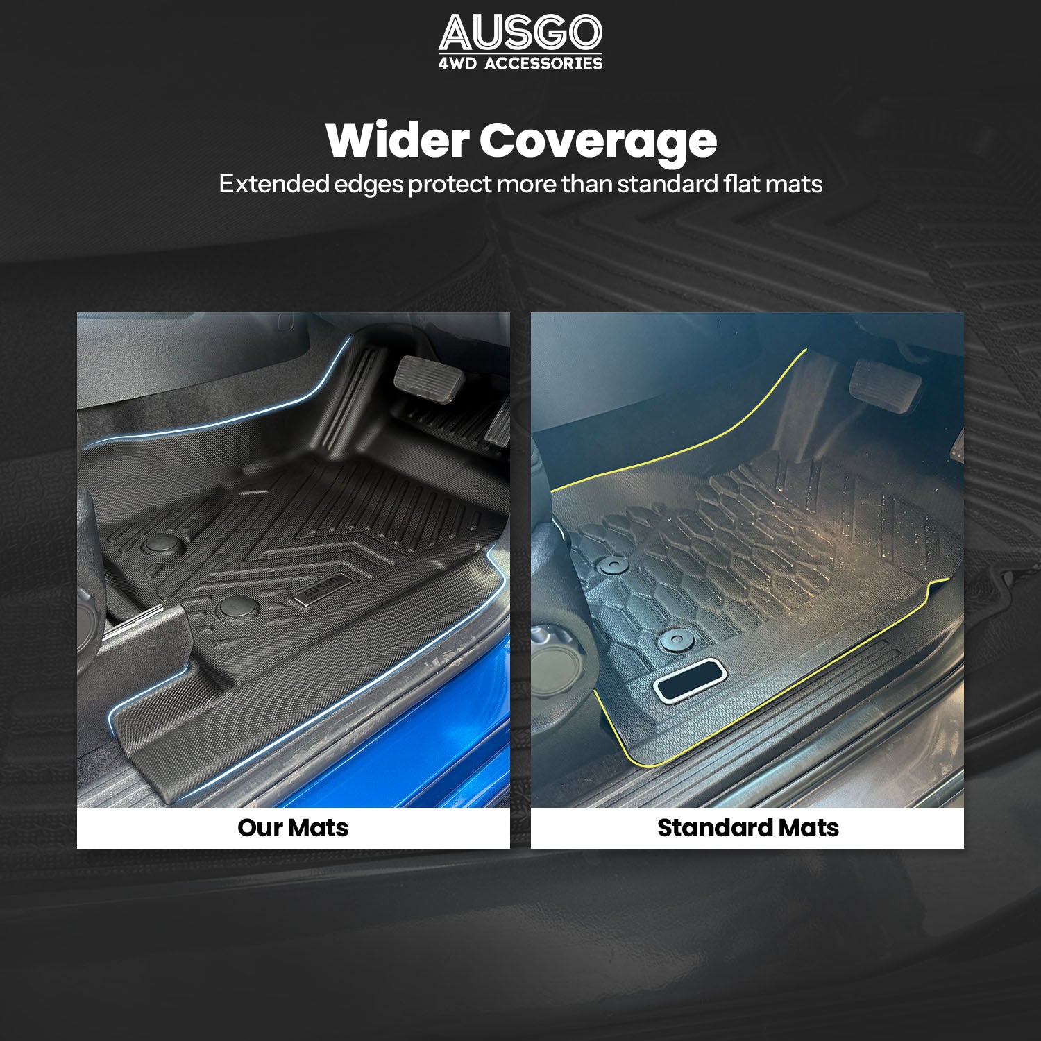 5D Car Floor Mats for Volkswagen Amarok NF Dual Cab 2023-Onwards