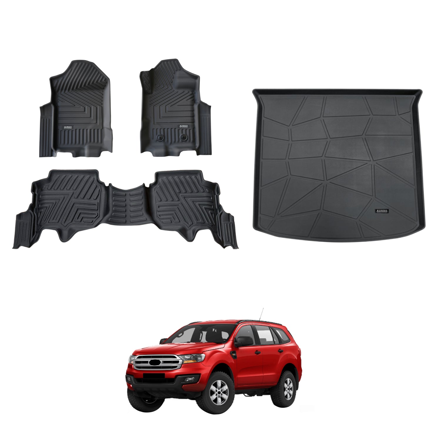 5D Car Floor Mats for Ford Everest UA Series 2015-2022