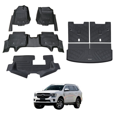 7D Injection Floor Mats for Ford Everest Next-Gen 2022-Onwards