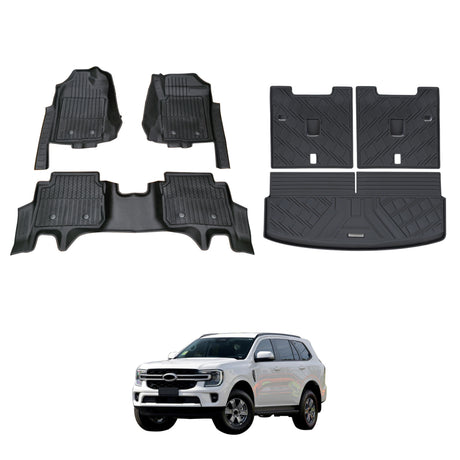 7D Injection Floor Mats for Ford Everest Next-Gen 2022-Onwards