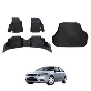 5D Car Floor Mats + Cargo Mat for Ford Falcon FG ecoLPi Series 2008-2014