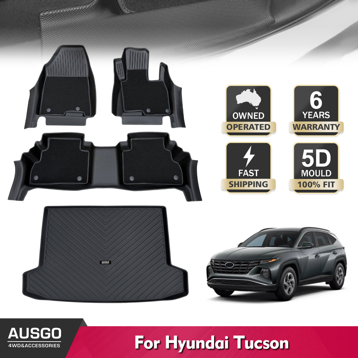 PRE-ORDER Double-Layer Car Floor Mats for Hyundai Tucson 2021-Onwards