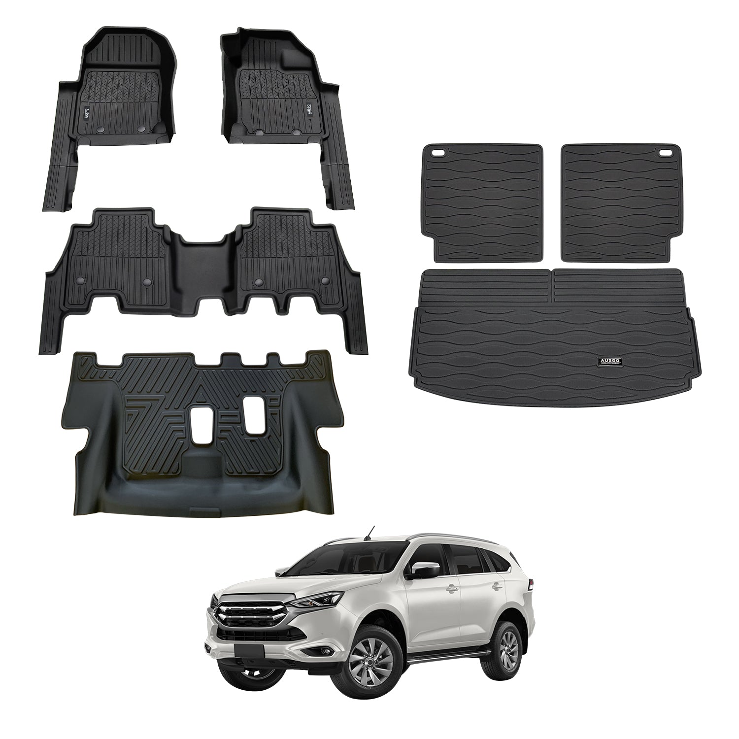 7D Injection Floor Mats for ISUZU MU-X MUX 2021-Onwards