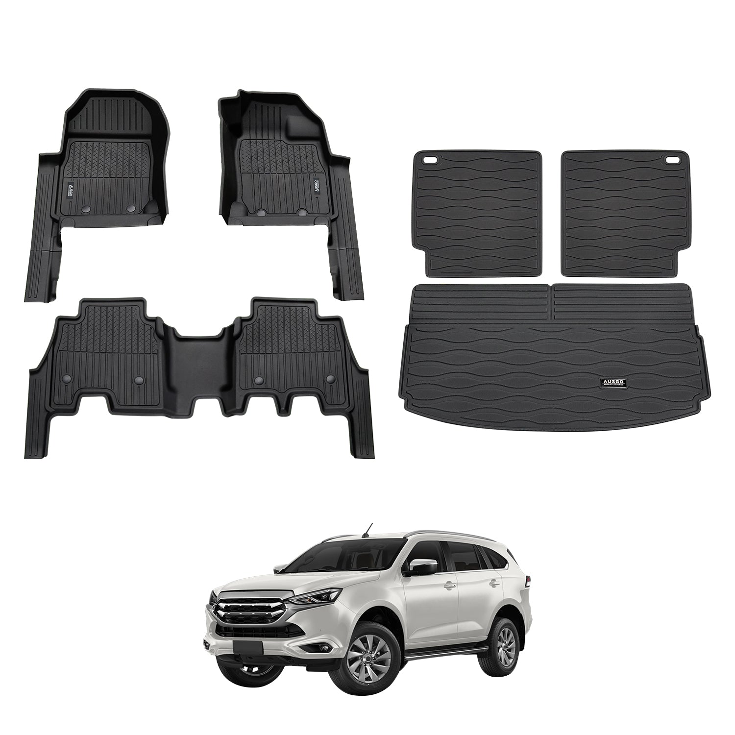 7D Injection Floor Mats for ISUZU MU-X MUX 2021-Onwards