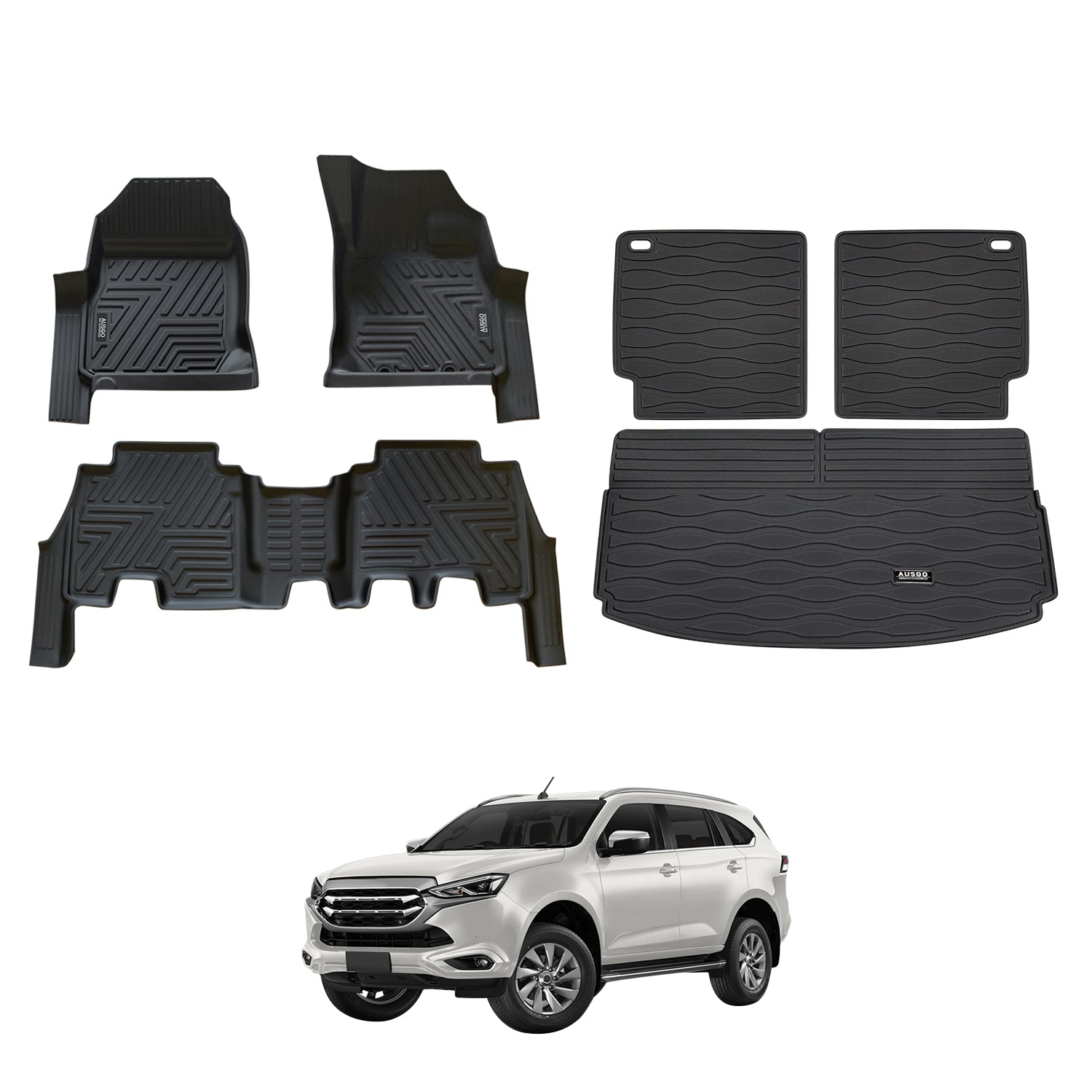 5D Car Floor Mats for ISUZU MUX MU-X 2021-Onwards