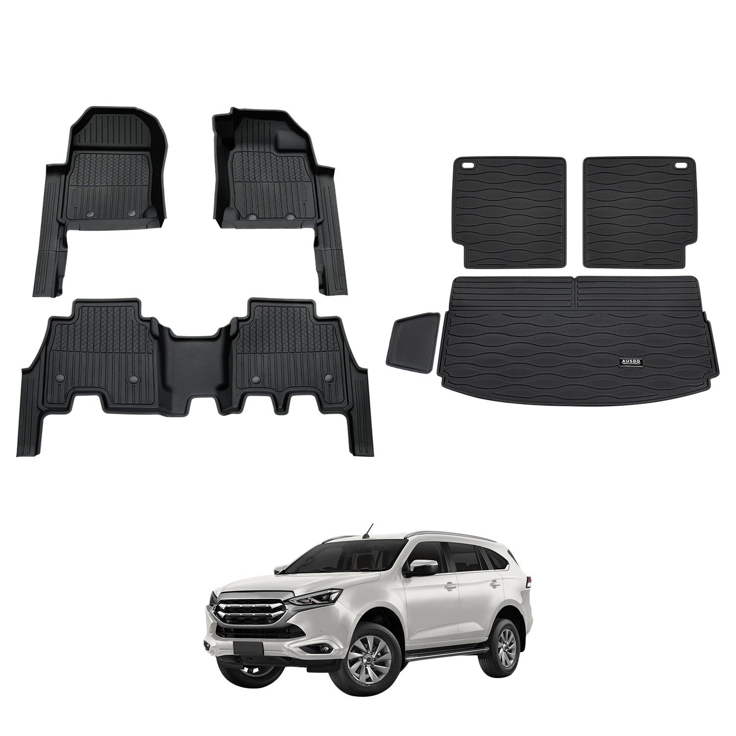 7D Injection Floor Mats for ISUZU MU-X MUX 2021-Onwards
