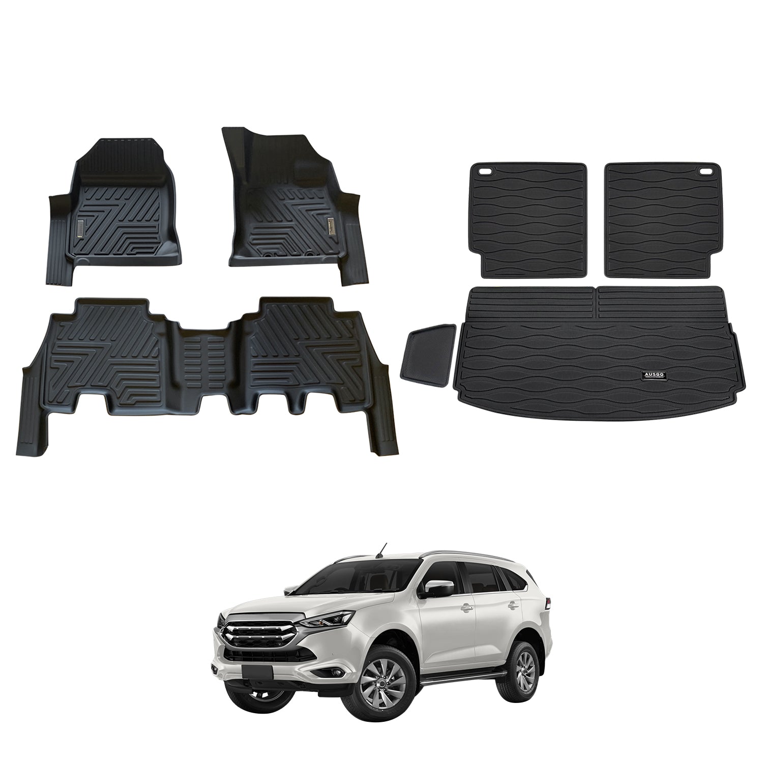 5D Car Floor Mats for ISUZU MUX MU-X 2021-Onwards