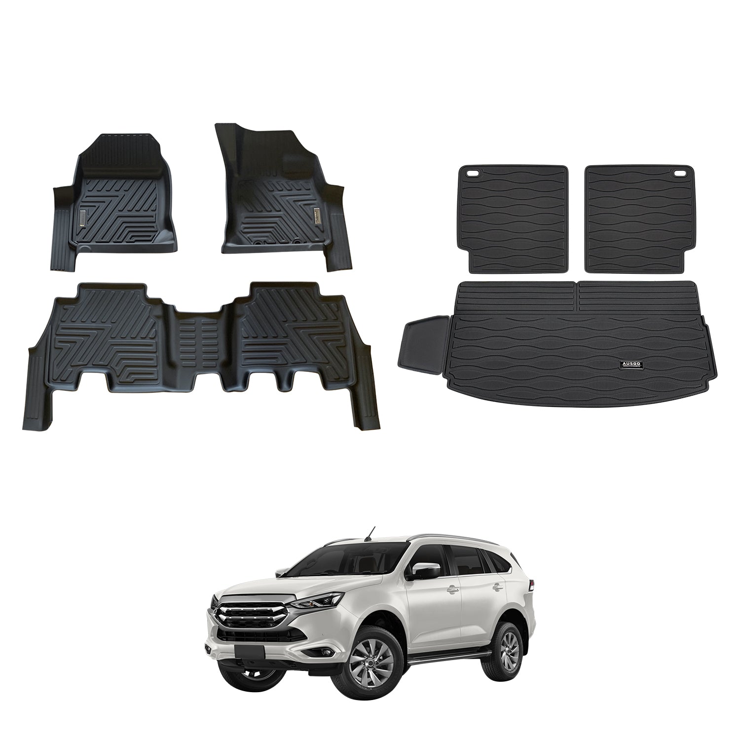 5D Car Floor Mats for ISUZU MUX MU-X 2021-Onwards