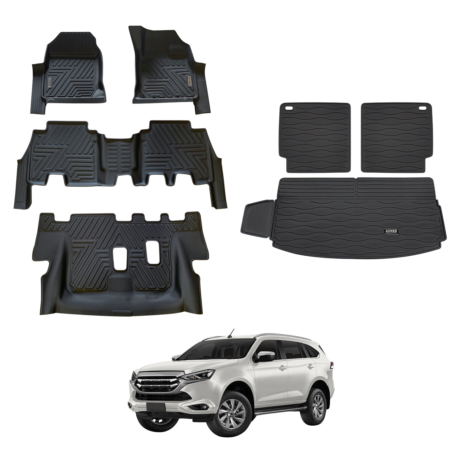 5D Car Floor Mats for ISUZU MUX MU-X 2021-Onwards