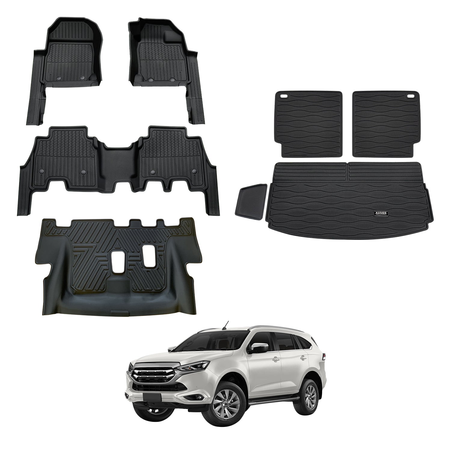 7D Injection Floor Mats for ISUZU MU-X MUX 2021-Onwards