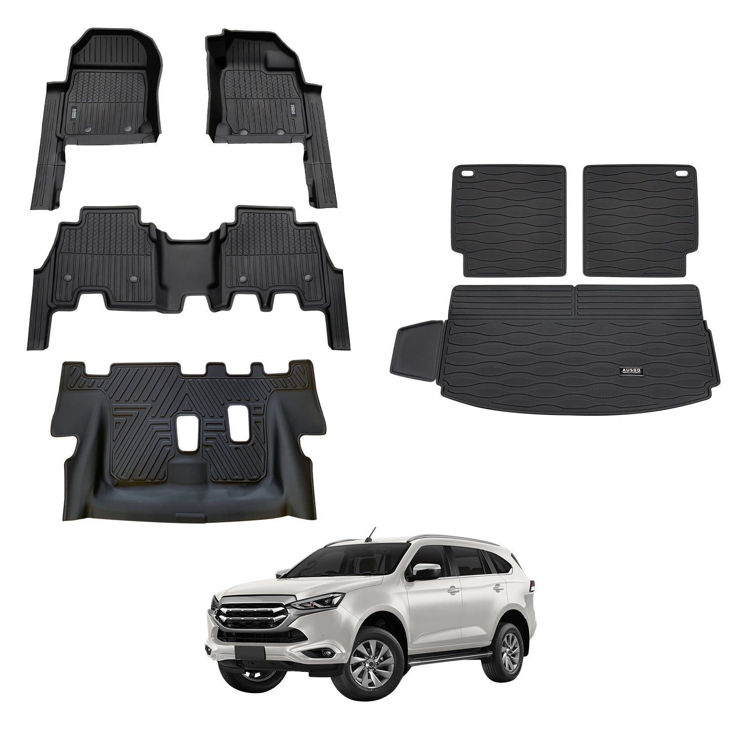 7D Injection Floor Mats for ISUZU MU-X MUX 2021-Onwards