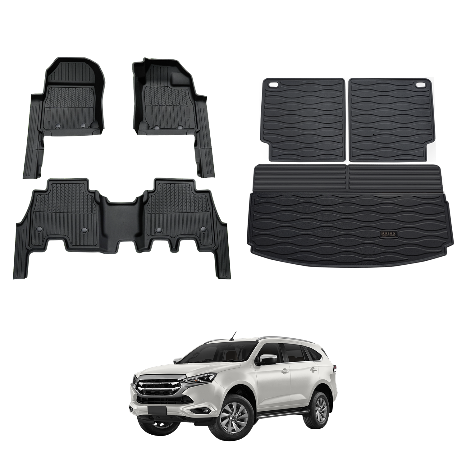 7D Injection Floor Mats for ISUZU MU-X MUX 2021-Onwards