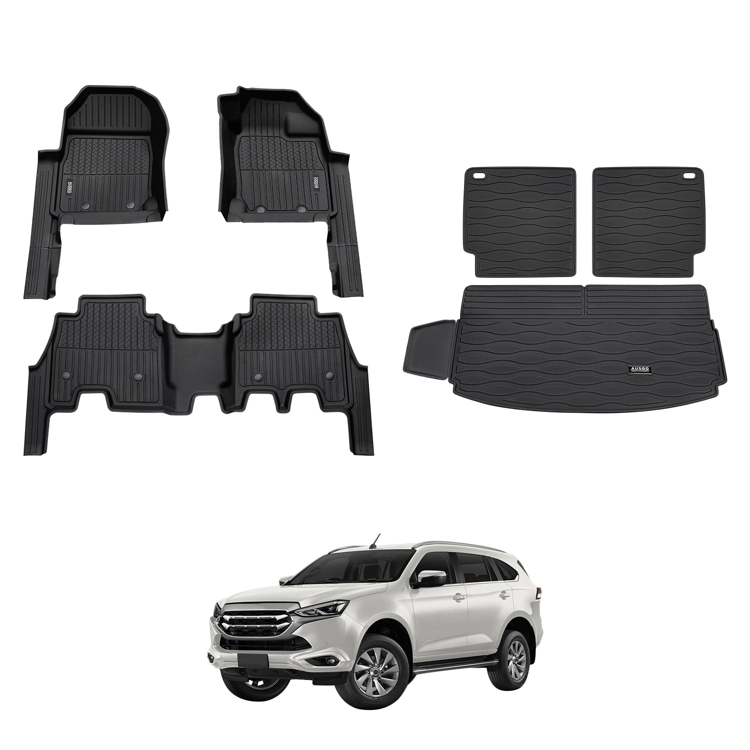 7D Injection Floor Mats for ISUZU MU-X MUX 2021-Onwards
