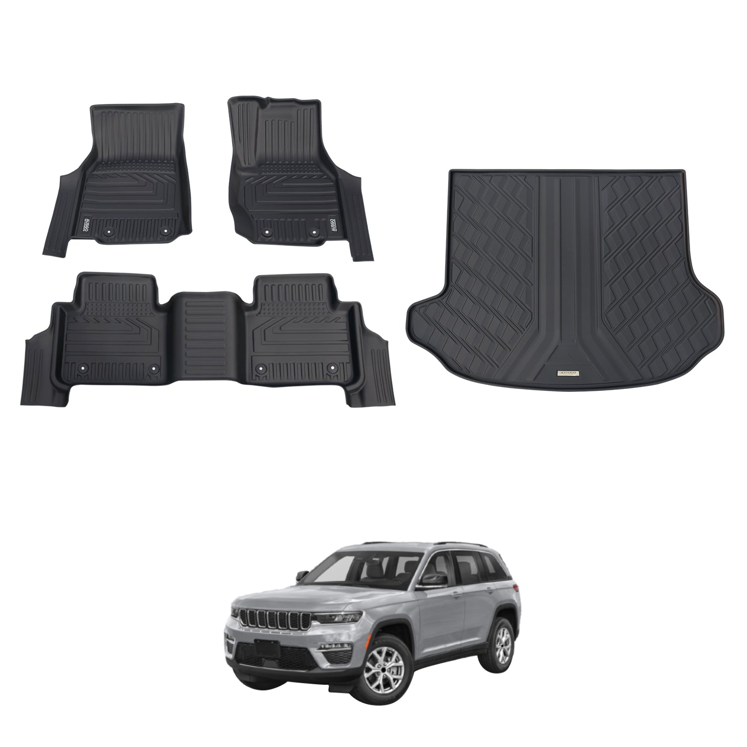 5D Car Floor Mats for Jeep Grand Cherokee WL Series 5-Seat 2022-Onwards