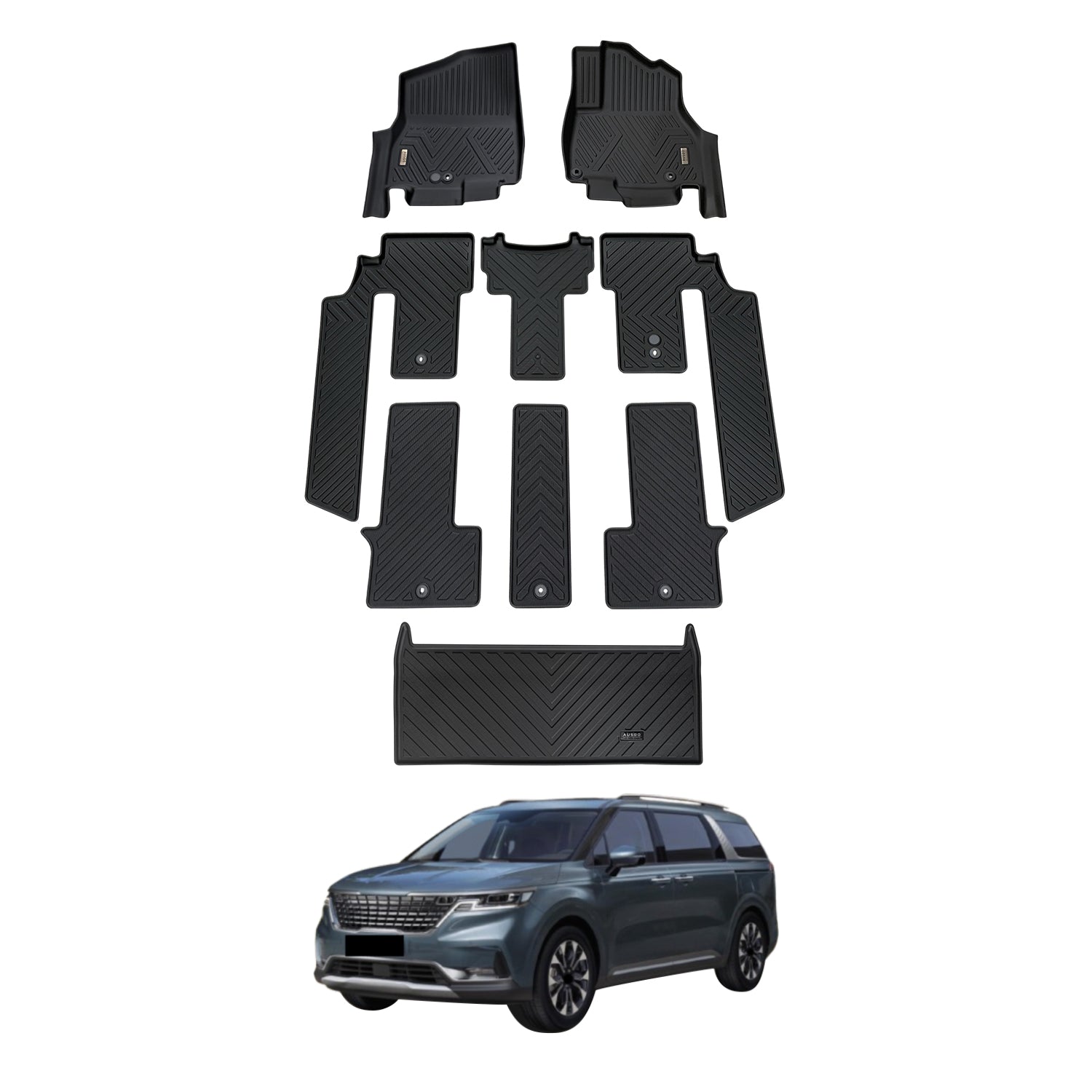 PRE-ORDER 5D Car Floor Mats for KIA Carnival KA4 Series 2020-Onwards