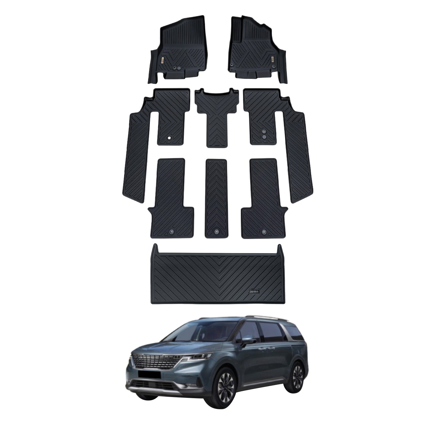 5D Car Floor Mats for KIA Carnival KA4 Series 2020-Onwards