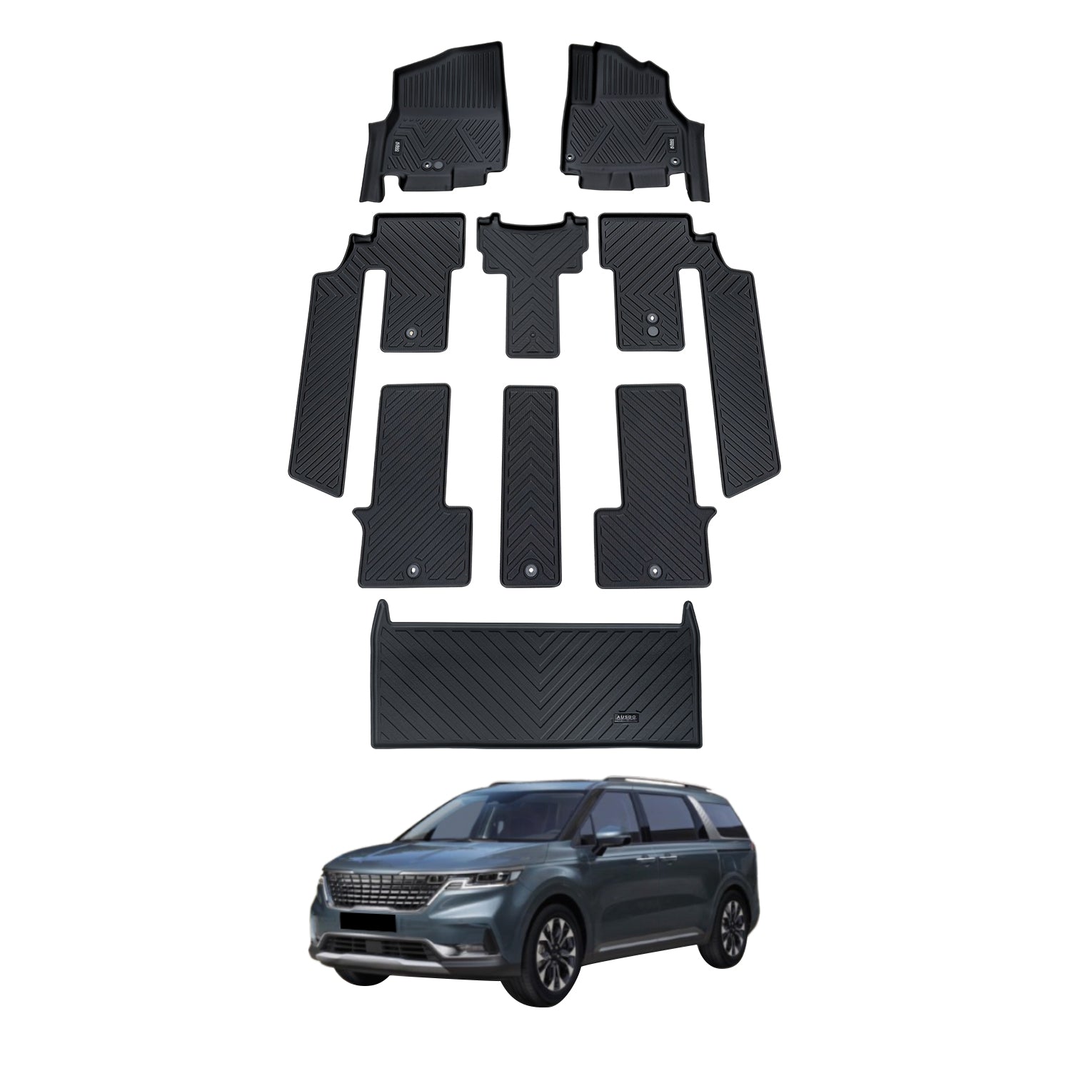 5D Car Floor Mats for KIA Carnival KA4 Series 2020-Onwards