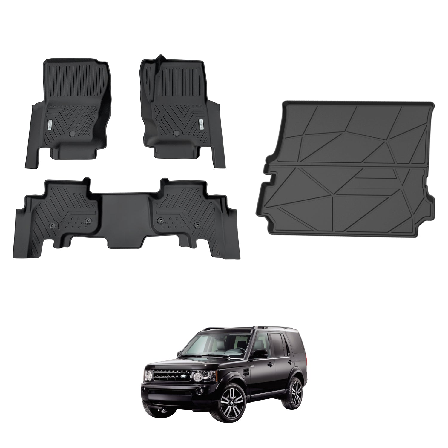 5D Car Floor Mats for Land Rover Discovery 3 4 2004-2016