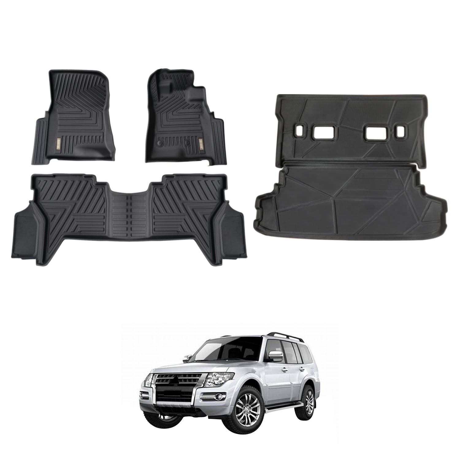 5D Car Floor Mats for Mitsubishi Pajero 2000-2021