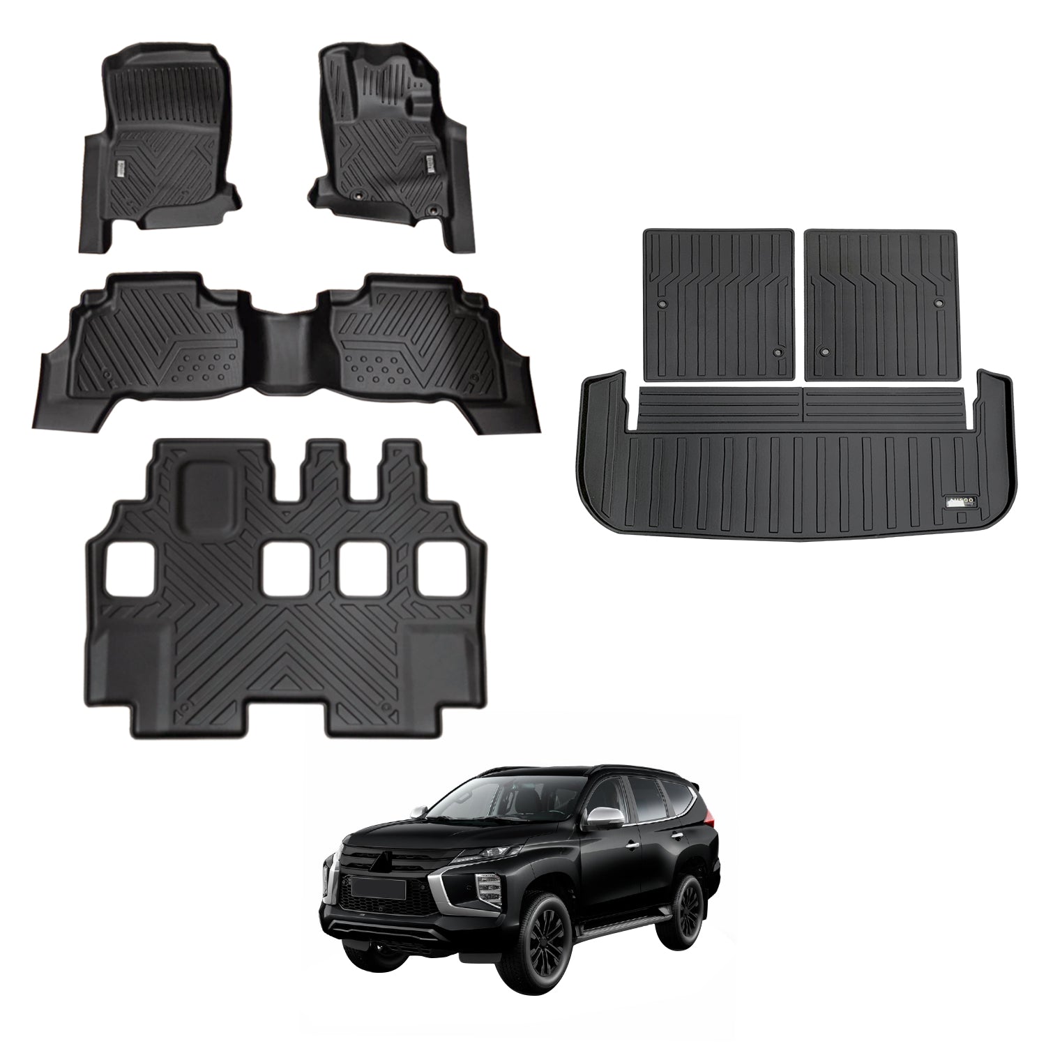 5D Car Floor Mats for Mitsubishi Pajero Sport 2015-Onwards