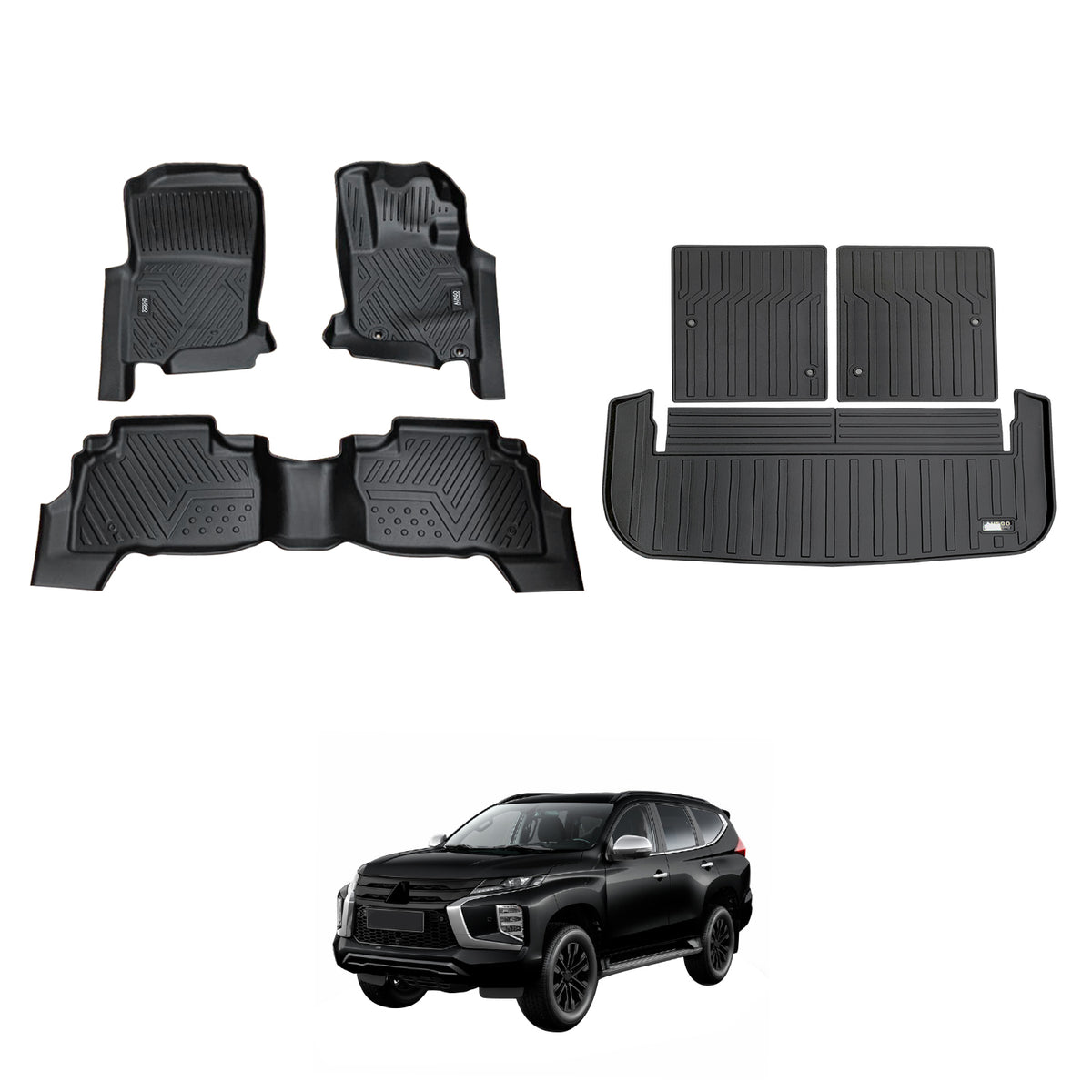 5D Car Floor Mats for Mitsubishi Pajero Sport 2015-Onwards