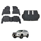 5D Car Floor Mats for Toyota Fortuner Auto Transmission 2015-Onwards