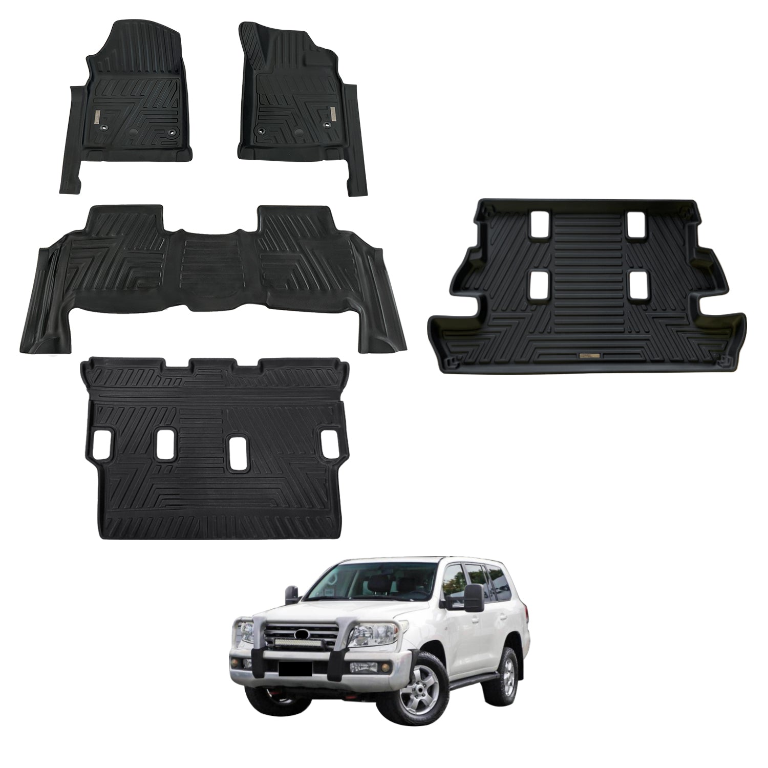 5D Car Floor Mats for Toyota Land Cruiser 200 Series 2007-2012