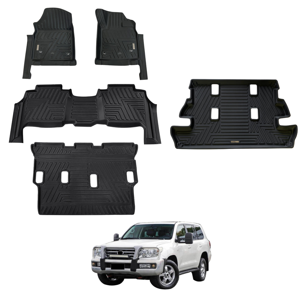5D Car Floor Mats for Toyota LandCruiser 200 LC200 2007-2012
