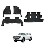 5D Moulded Car Floor Mats for Toyota LandCruiser 200 LC200 2012-2021