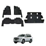 5D Moulded Car Floor Mats for Toyota LandCruiser 200 LC200 2012-2021