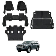 7D Injection Floor Mats for Toyota Land Cruiser 300 Series 2021-Onwards