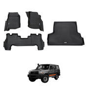 5D Moulded Car Floor Mats for Toyota Land Cruiser 76 Series 2012-2023