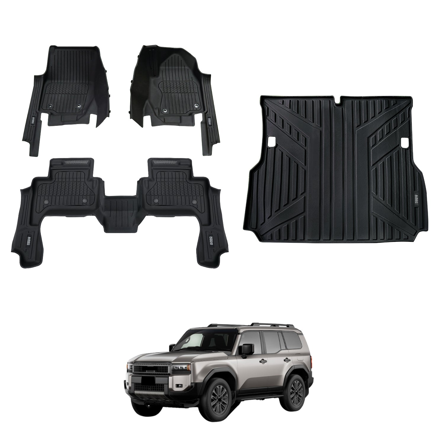 7D Injection Floor Mats for Toyota Land Cruiser Prado 250 Series LC250 2024-Onwards