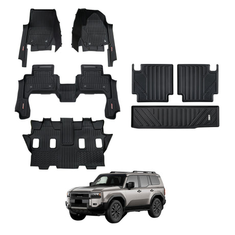 7D Injection Floor Mats for Toyota LandCruiser Prado 250 Series 2024-Onwards
