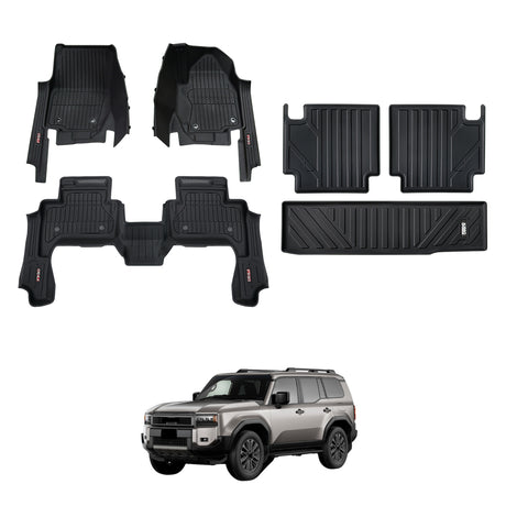7D Injection Floor Mats for Toyota LandCruiser Prado 250 Series 2024-Onwards