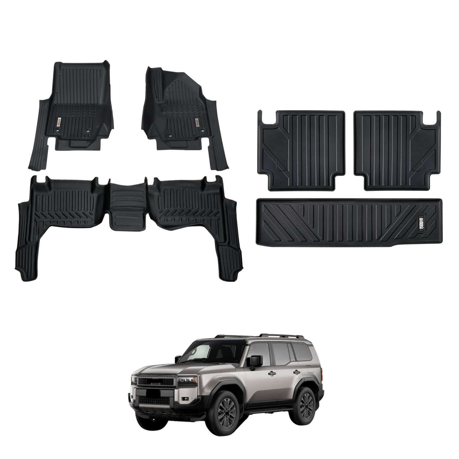 7D Car Floor Mats for Toyota Land Cruiser Prado 250 Series 2024-Onwards