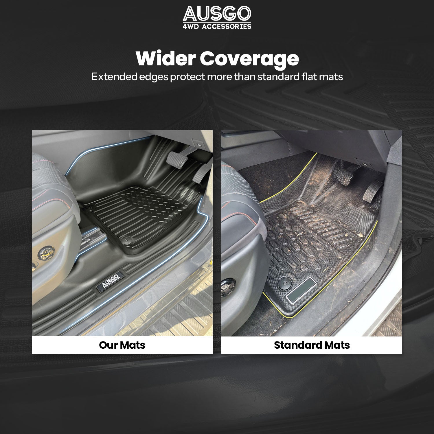 7D Car Floor Mats for BYD Shark 6 2025-Onwards