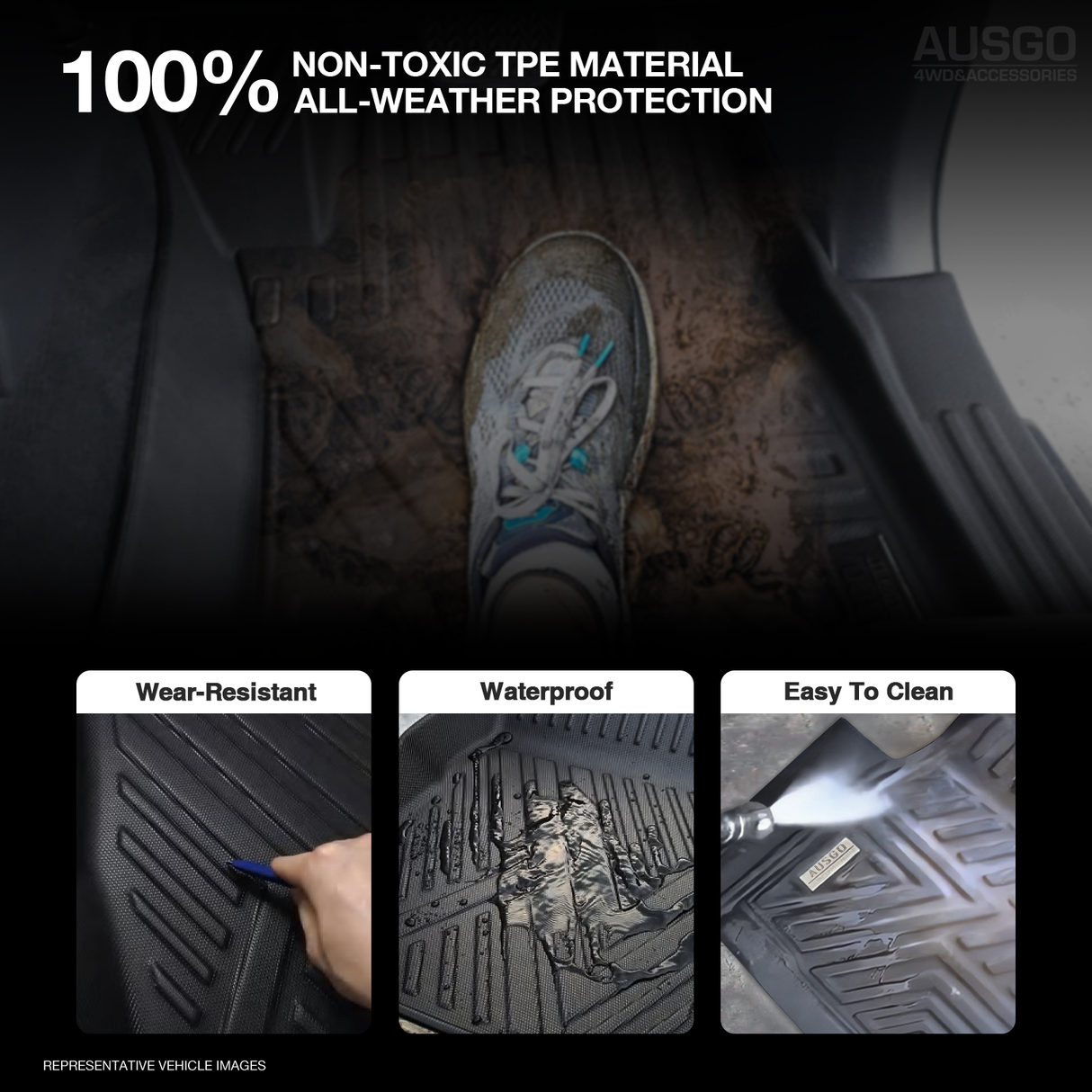 5D Car Floor Mats for BYD Shark 6 2025-Onwards