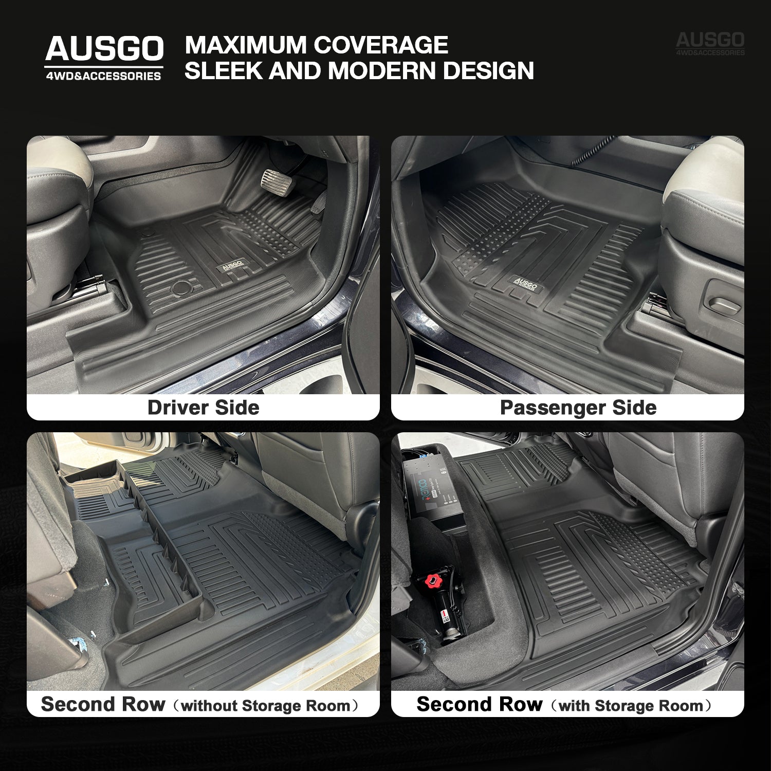 5D Car Floor Mats for Chevrolet Silverado T1 Series 2020-Onwards
