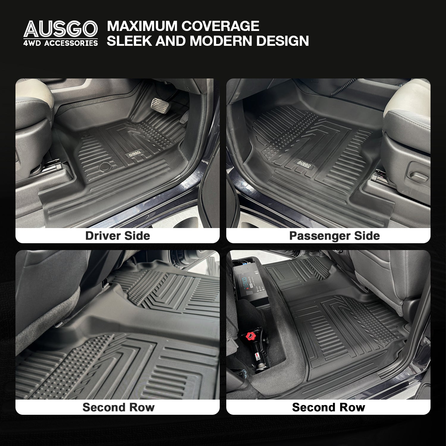 5D Car Floor Mats for Chevrolet Silverado HD T1 Series 2021-Onwards