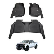 5D Car Floor Mats for Chevrolet Silverado T1 Series 2020-Onwards