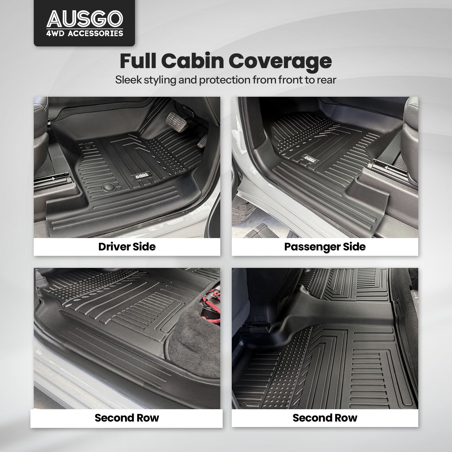 5D Car Floor Mats for Chevrolet Silverado T1 Series 2020-Onwards