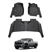 5D Car Floor Mats for Chevrolet Silverado HD T1 Series 2021-Onwards