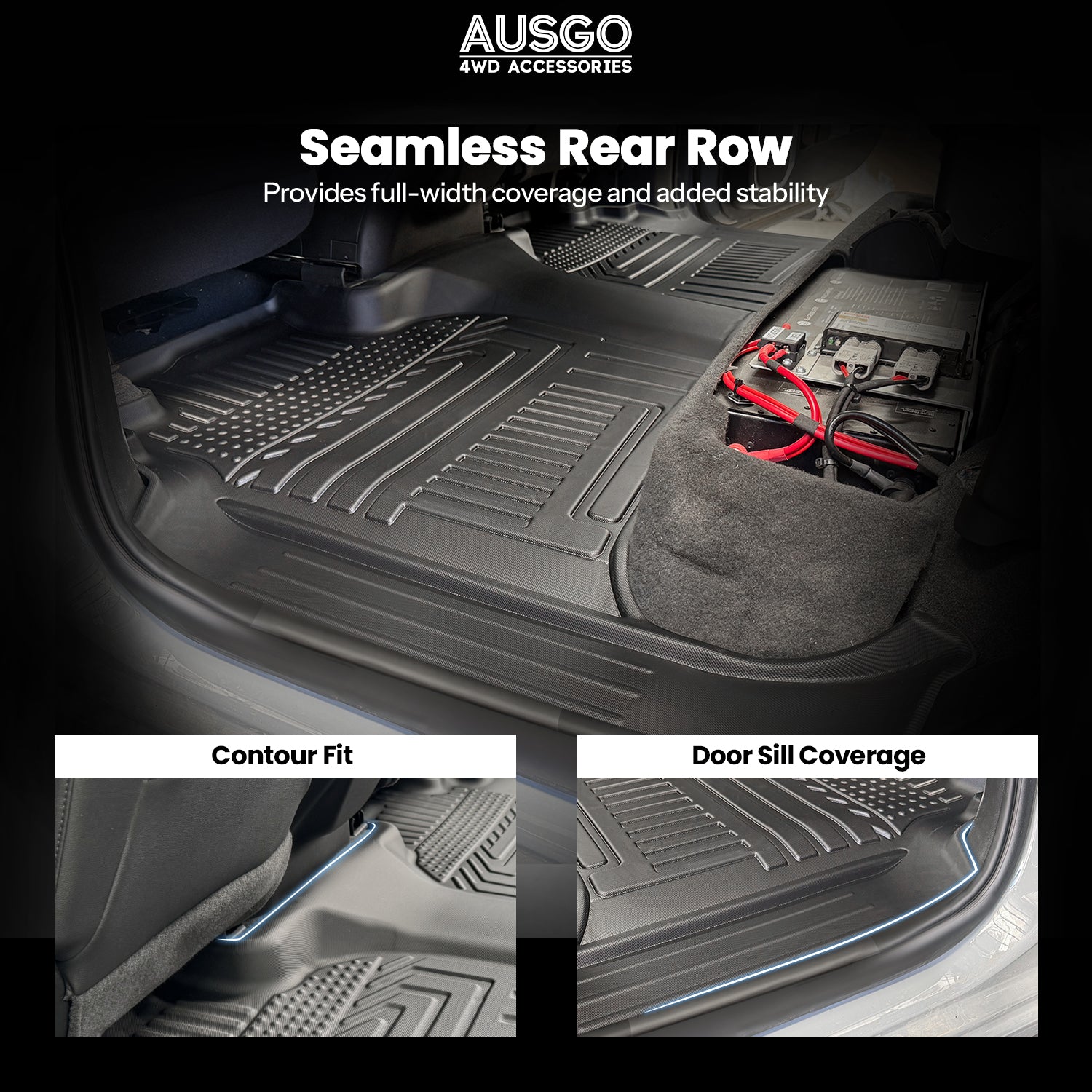 5D Car Floor Mats for Chevrolet Silverado HD T1 Series 2021-Onwards