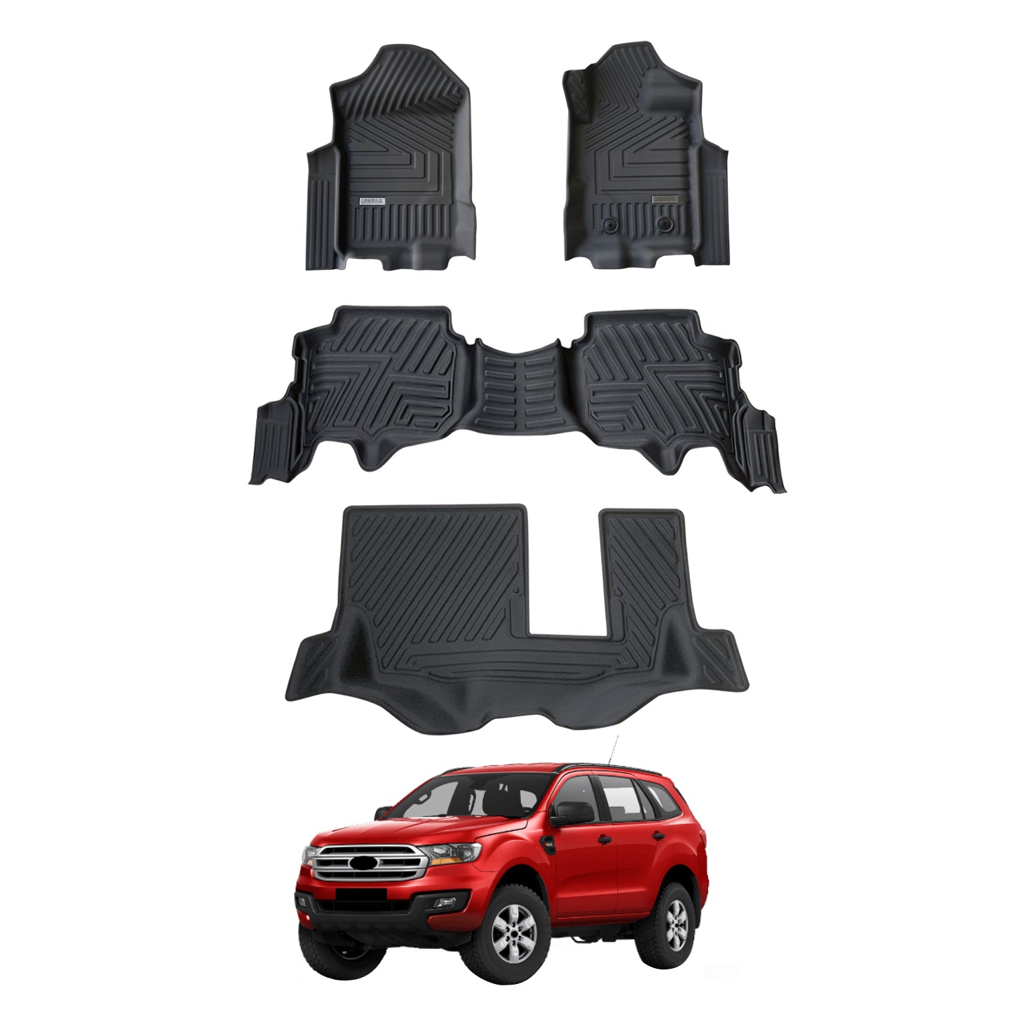 5D Car Floor Mats for Ford Everest UA Series 2015-2022